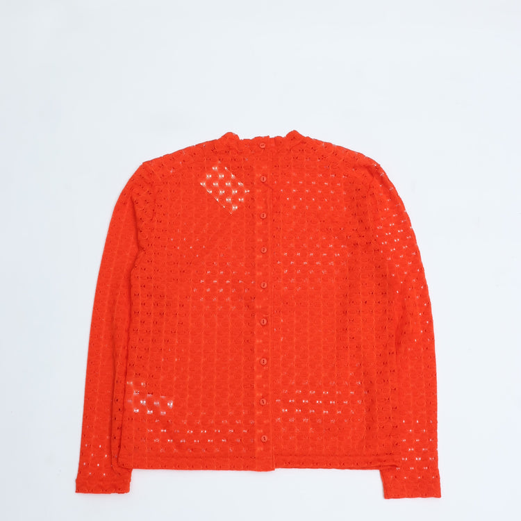 MEYAME / FRONT & BACK LACE PULLOVER　ORANGE
