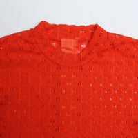 MEYAME / FRONT & BACK LACE PULLOVER　ORANGE
