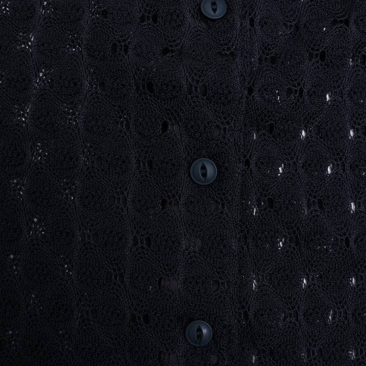 MEYAME / FRONT & BACK LACE SLEEVELESS NAVY