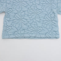 MEYAME / FLOWER QUILTING PULLOVER LIGHT BLUE