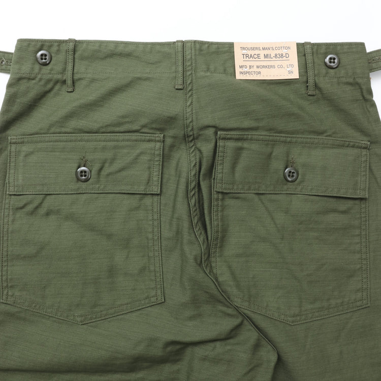 WORKERS  Baker Pants, Trace MIL-838-D, 10296 Vat Dyed Reversed Sateen