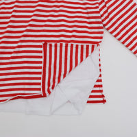 MEYAME / BORDER DOUBLE LONG SLEEVE TEE WHITE*RED