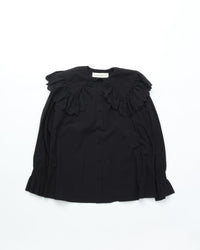 THE SHINZONE / LACE COLLAR BLOUSE 07 BLACK