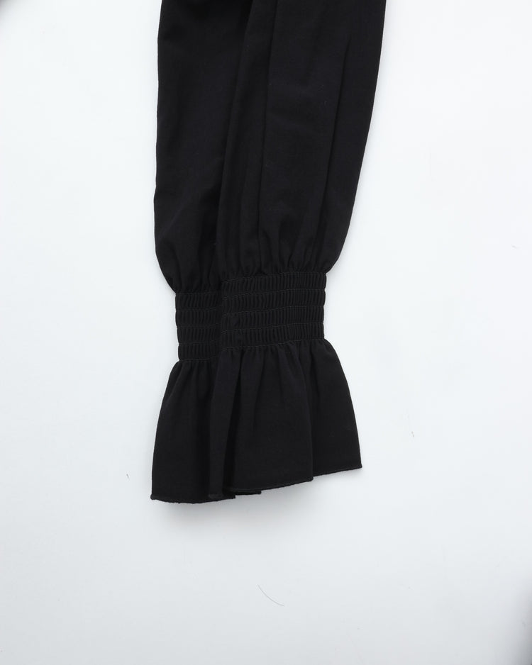 THE SHINZONE / LACE COLLAR BLOUSE 07 BLACK