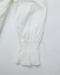 THE SHINZONE / LACE COLLAR BLOUSE 01 WHITE