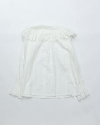 THE SHINZONE / LACE COLLAR BLOUSE 01 WHITE