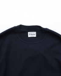 Yonetomi  / WAVE COTTON KNIT PULLOVER 63 NAVY