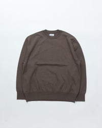 Yonetomi  / WAVE COTTON KNIT PULLOVER 12 GRAY