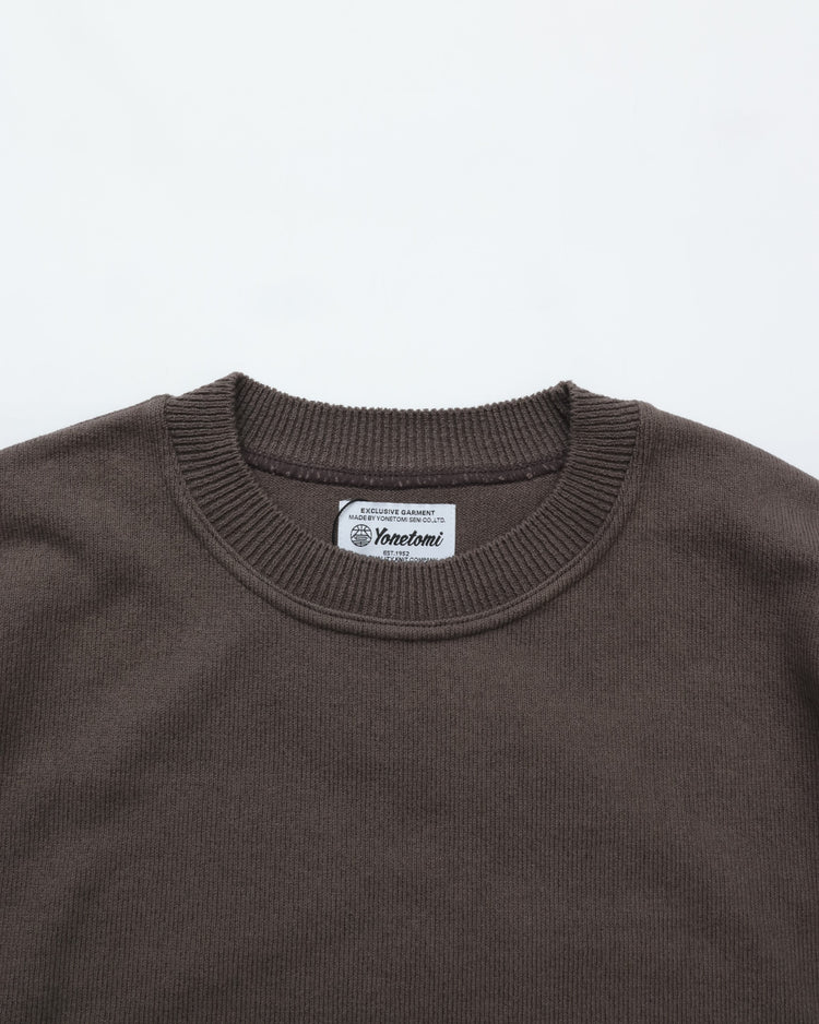 Yonetomi  / WAVE COTTON KNIT PULLOVER 12 GRAY