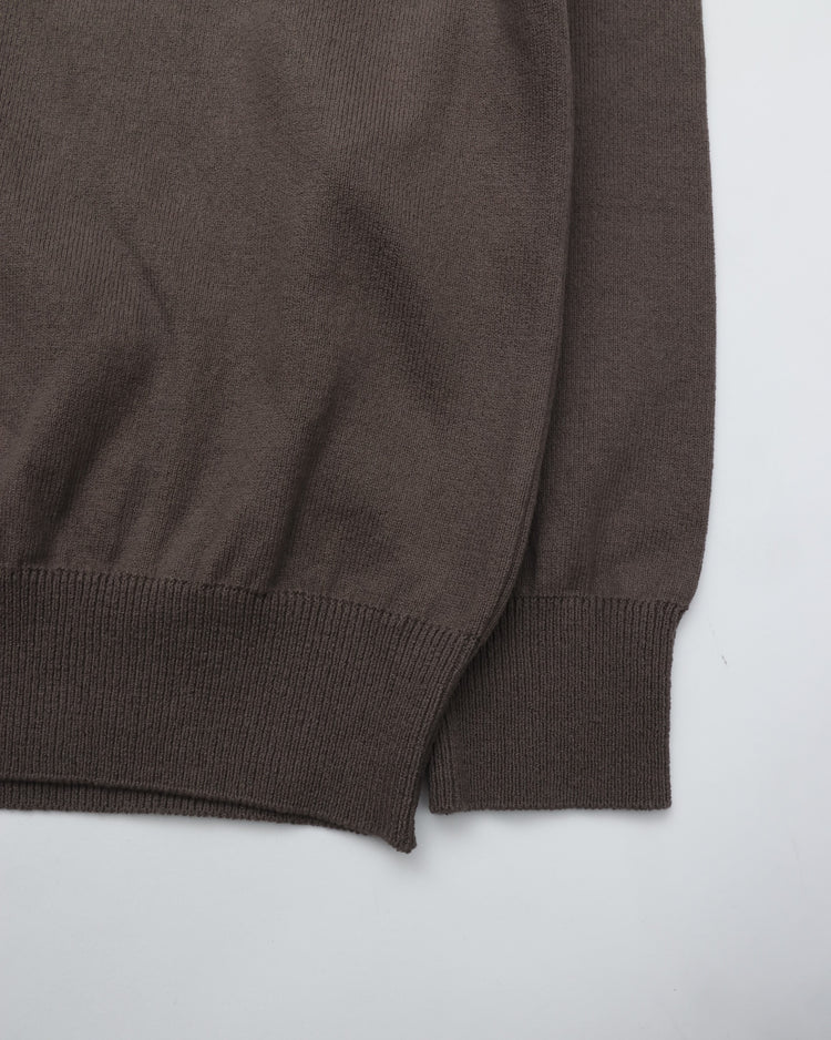 Yonetomi  / WAVE COTTON KNIT PULLOVER 12 GRAY
