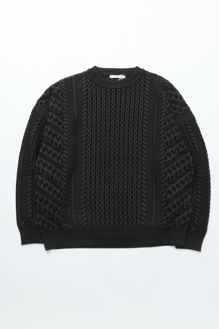 YASHIKI  YSK-25AW-KN03    Fubuki Knit BLACK
