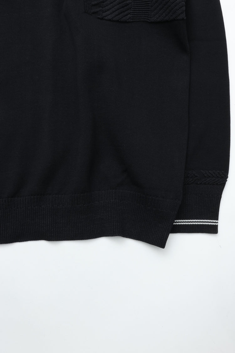 YASHIKI  YSK-25AW-KN02    Shimobashira Knit BLACK