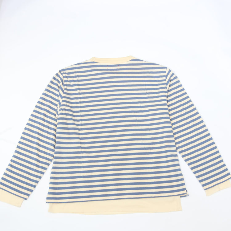 MEYAME / BORDER DOUBLE LONG SLEEVE TEE