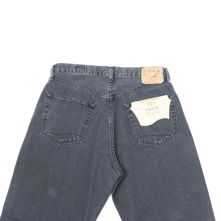 orslow / 101 DAD'S FIT DENIM PANTS(UNISEX) BLACK DENIM STONE