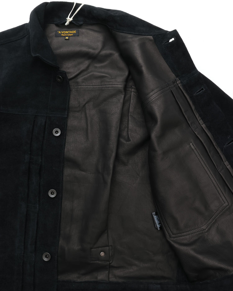 A VONTADE  Type 1 Jacket  -Suede- BLACK