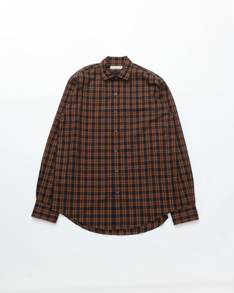 THE SHINZONE / PECK CHECKED SHIRT 85 NAVY