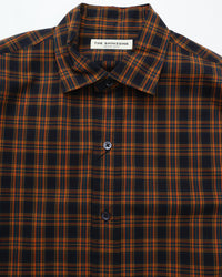 THE SHINZONE / PECK CHECKED SHIRT 85 NAVY