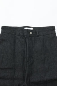 sage NATION  WELT TROUSER RAW DENIM RAW BLACK