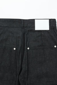 sage NATION  WELT TROUSER RAW DENIM RAW BLACK