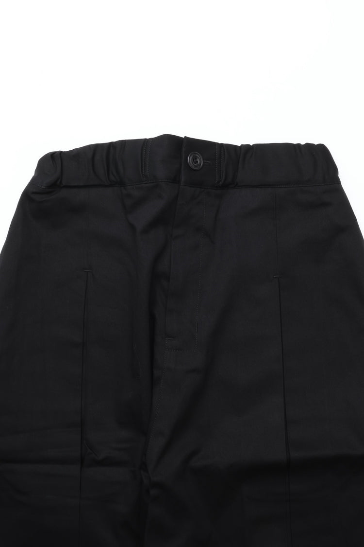 sage NATION  BOX PLEAT TROUSER BLACK