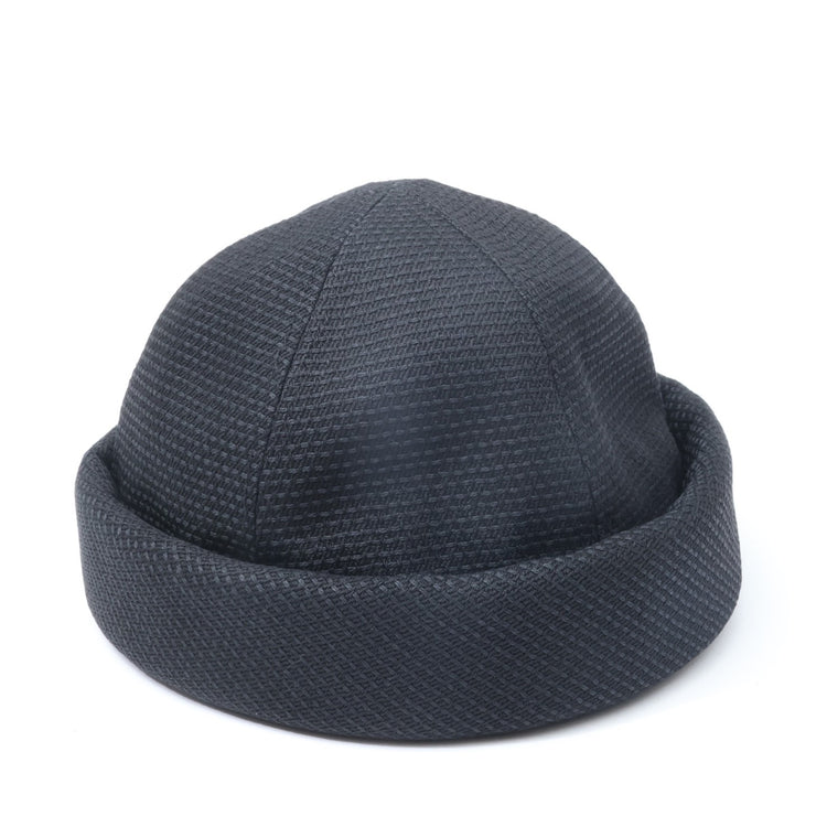 roundabout / Sashiko Roll Cap / Black RA24AW-AC02