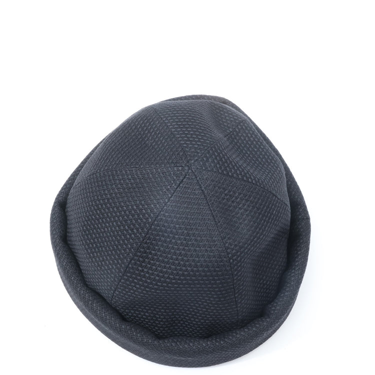 roundabout /  Sashiko Roll Cap / Black　RA24AW-AC02