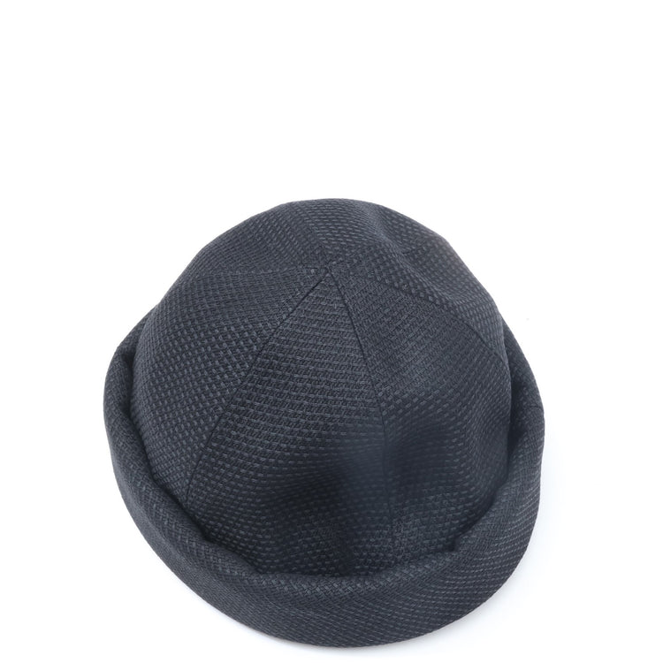 roundabout /  Sashiko Roll Cap / Black　RA24AW-AC02