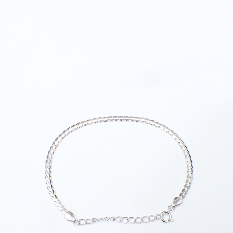 THE OBJECT / PAR Narrow Snake Bracelet Silver-24005S