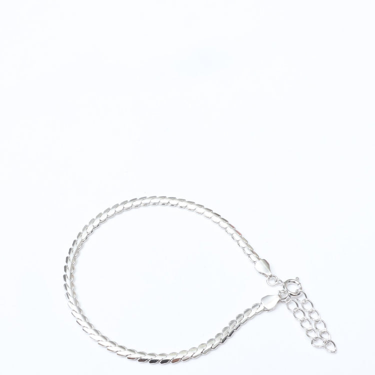 THE OBJECT / PAR Narrow Snake Bracelet Silver-24005S