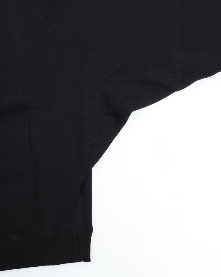 HAVERSACK / 412522 アズマ裏毛クルーネックシャツ BLACK