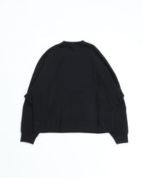 HAVERSACK / 412522 アズマ裏毛クルーネックシャツ BLACK