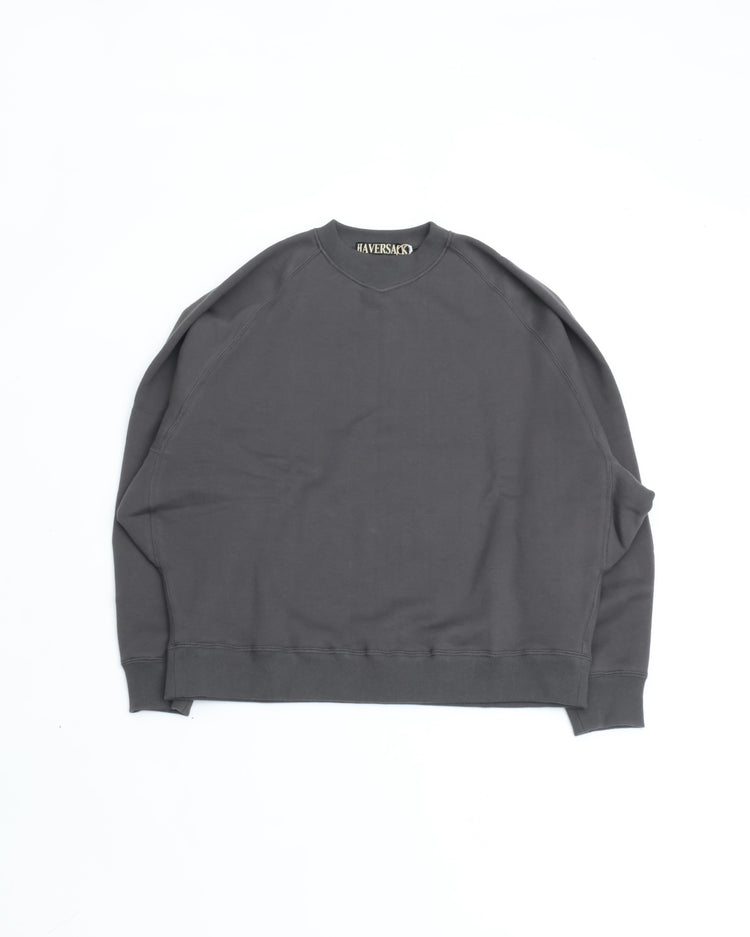 HAVERSACK / 412522 アズマ裏毛クルーネックシャツ CHARCOAL