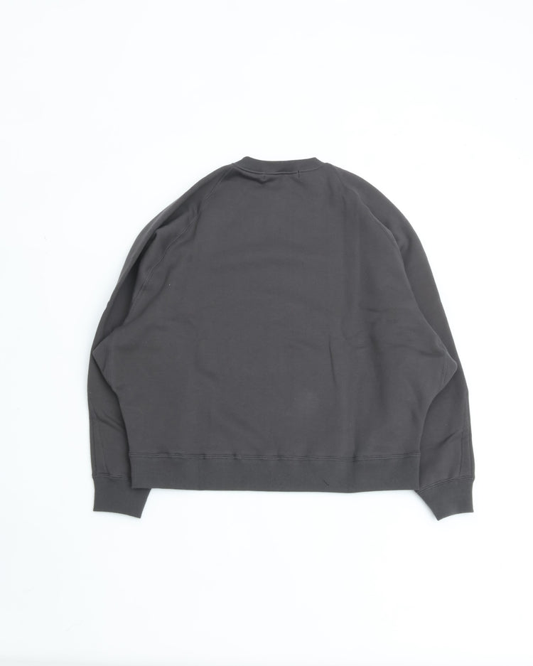 HAVERSACK / 412522 アズマ裏毛クルーネックシャツ CHARCOAL