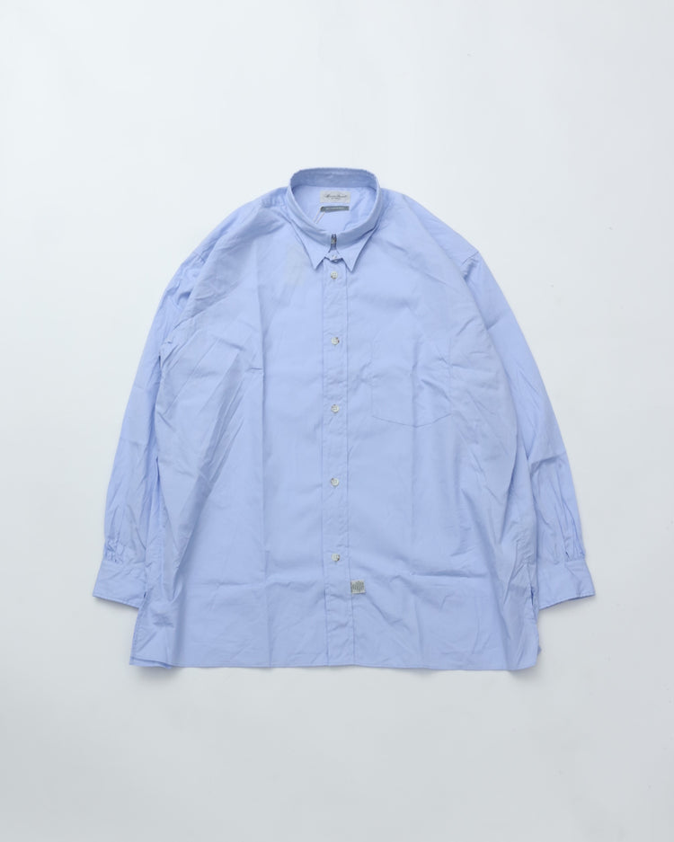 Marvine Pontiak Shirt Makers  MPSM-1914S Tab Collar L/S SH Skyblue