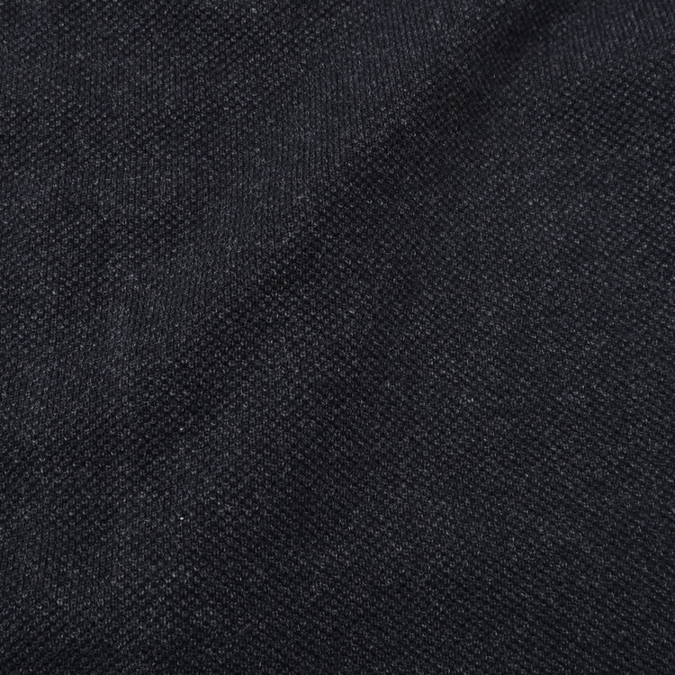 crepuscule / Light Moss Stitch Half Zip P/O BLACK