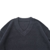 crepuscule / Moss Stitch V Neck PO