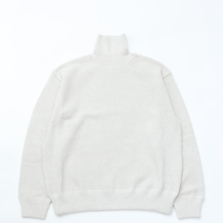 crepuscule / Moss Stitch Turtle Neck