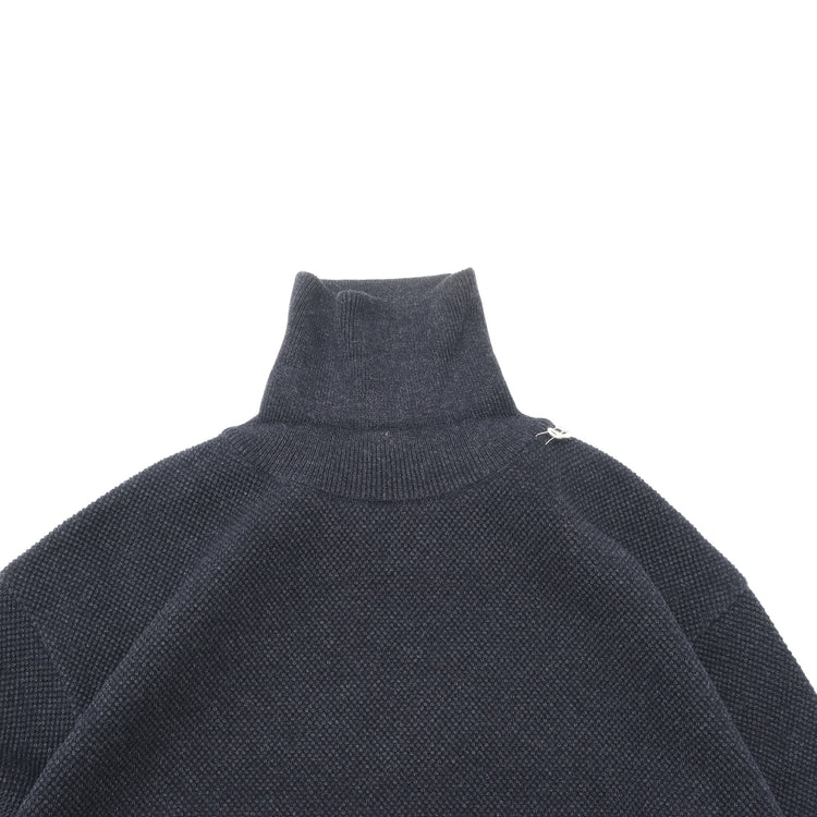 crepuscule / Moss Stitch Turtle Neck