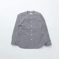 RINEN / 80/2ダウンプルーフ スタンドカラーシャツ  81.ギンガム