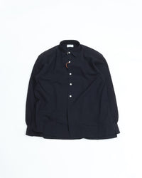intch.  Lye Wool Regular Collar Shirts NAVY