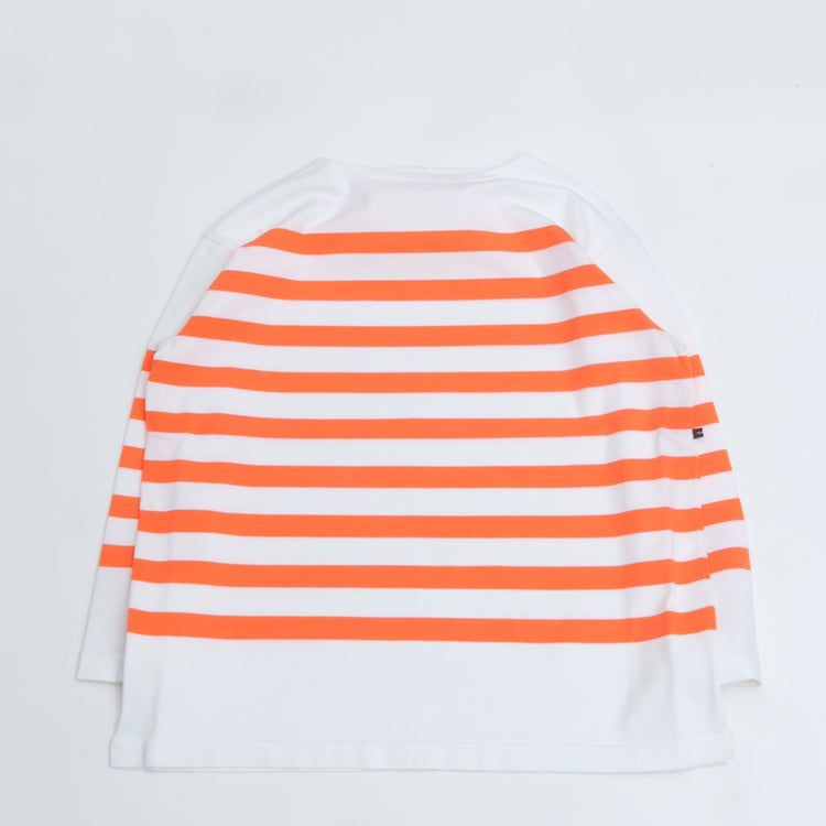 maillot / Panel Border Basque  MAK-23111 WHITE*WIDE HI ORANGE