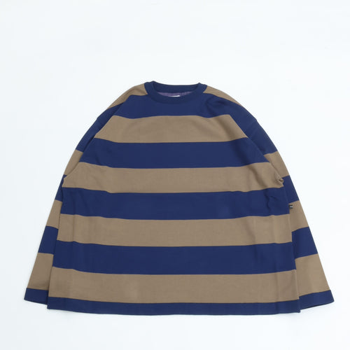 maillot / Wide Border Long-Tee (ワイドボーダーロングTee) MAK-21222 NAVY*KHAKI