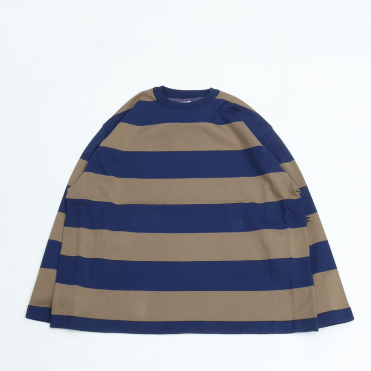 maillot / Wide Border Long-Tee (ワイドボーダーロングTee) MAK-21222 NAVY*KHAKI