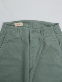 MEYAME / CORDUROY SIDE LINE WIDE PANTS GREEN