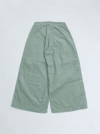 MEYAME / CORDUROY SIDE LINE WIDE PANTS GREEN