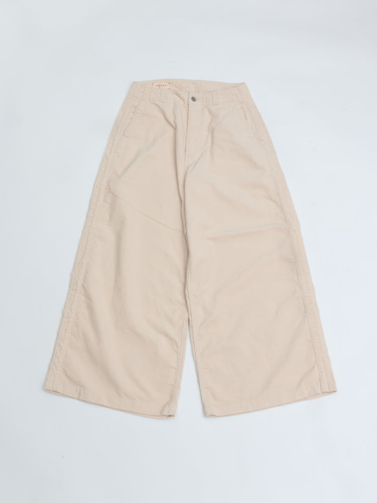 MEYAME / CORDUROY SIDE LINE WIDE PANTS CREAM