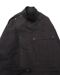 HAVERSACK / 472532 80/2シャンブレースタンドカラーロングコート