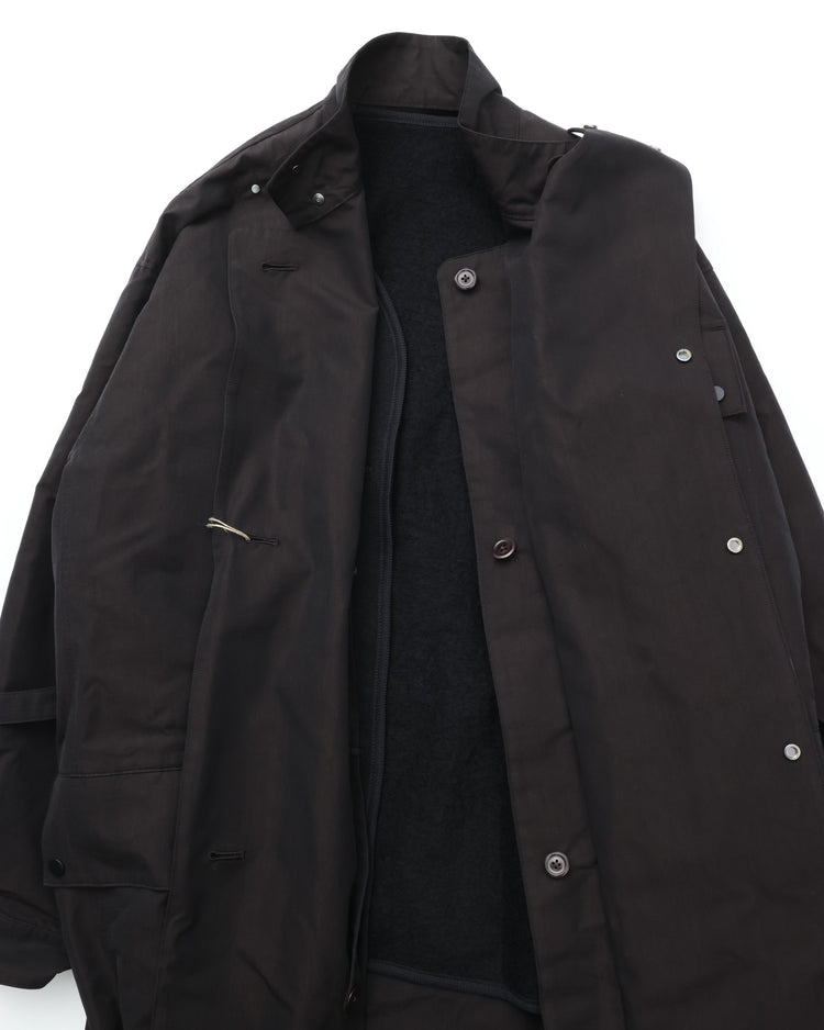 HAVERSACK / 472532 80/2シャンブレースタンドカラーロングコート