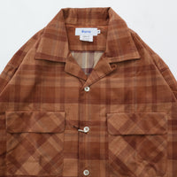 Riprap  OPEN COLLAR SH L/S (21W PLAID CORDS) BRICK