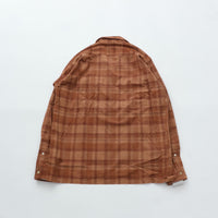 Riprap  OPEN COLLAR SH L/S (21W PLAID CORDS) BRICK